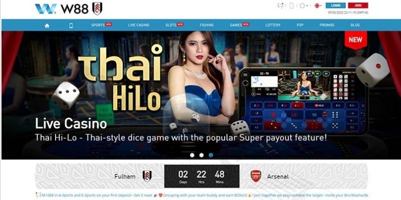 Link casino online W88